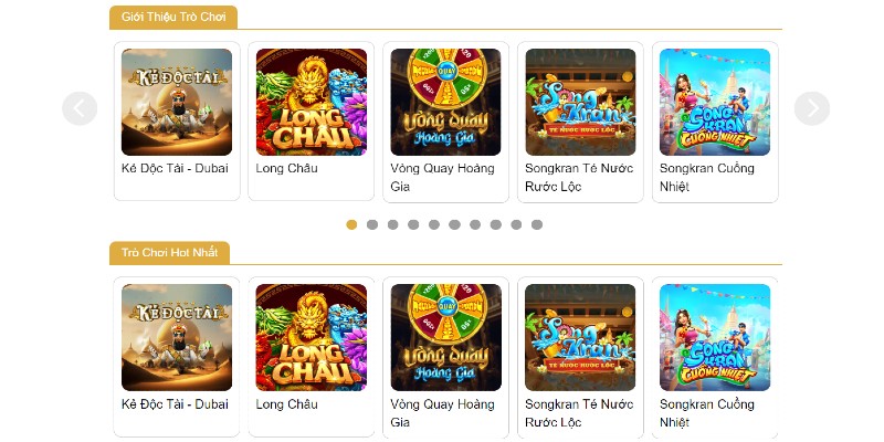 Giao diện sân chơi được đầu tư vô cùng cẩn thận