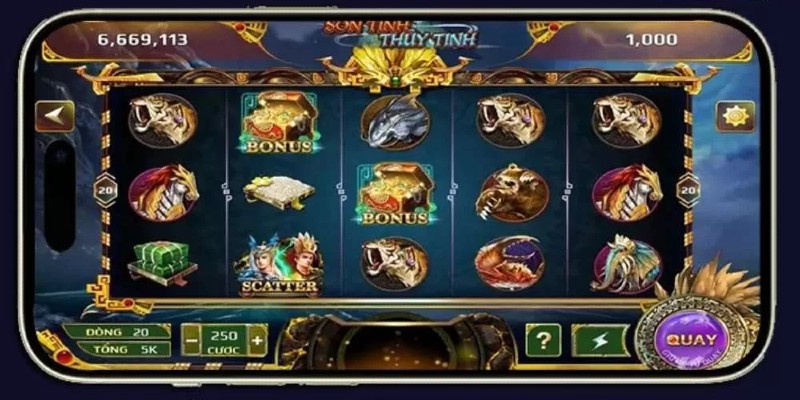 Sơn Tinh Thủy Tinh là game quay hũ có đồ họa ấn tượng